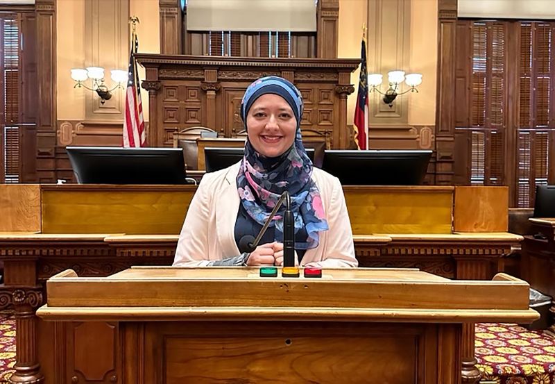 Ruwa Romman: First Muslim and Palestinian woman elected to Georgia state House